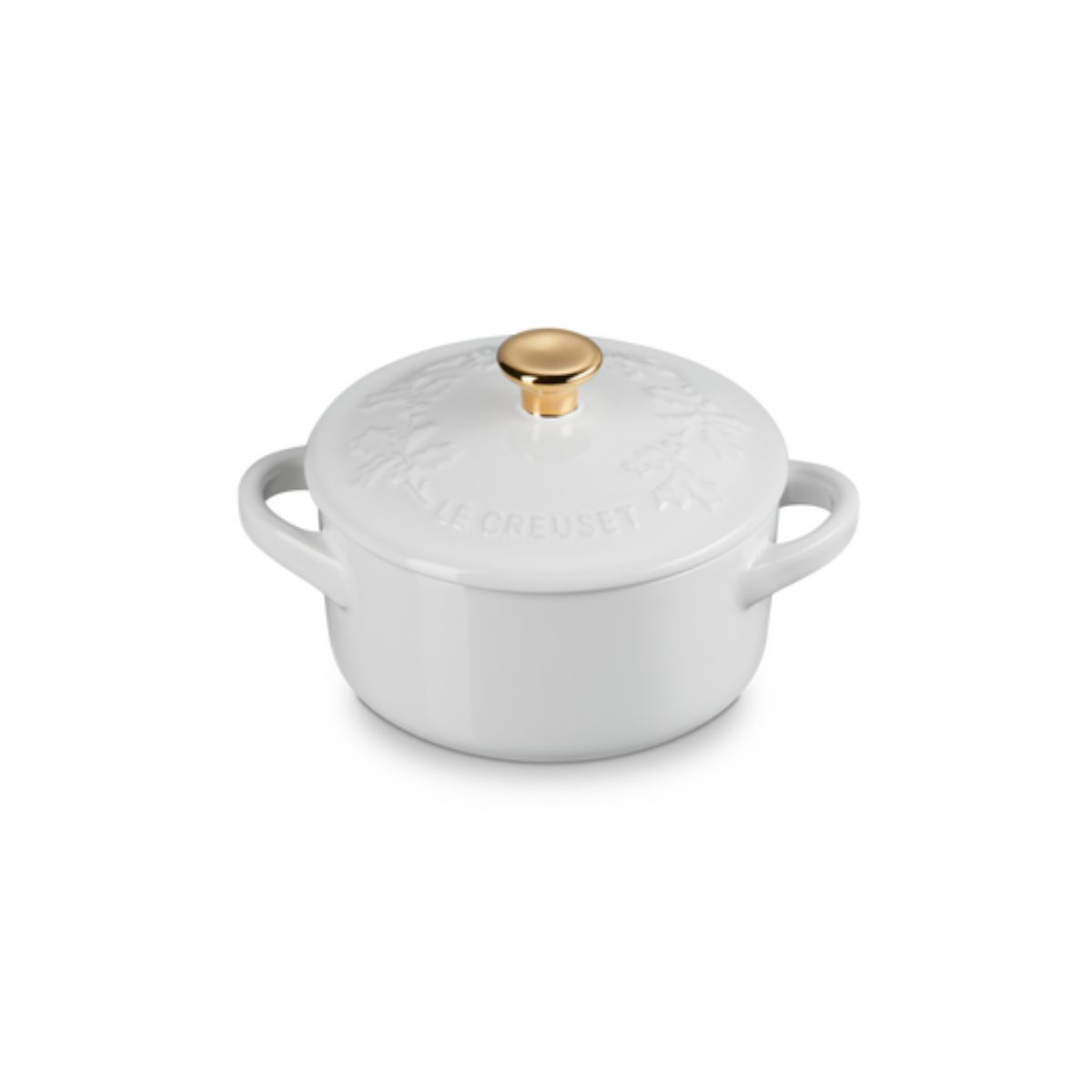 Le Creuset Set 4 Mini Casseruole In Gres 237 Ml Con Libro Di Cucina – Bianco, Perfette Per Porzioni Individuali E Decorazione