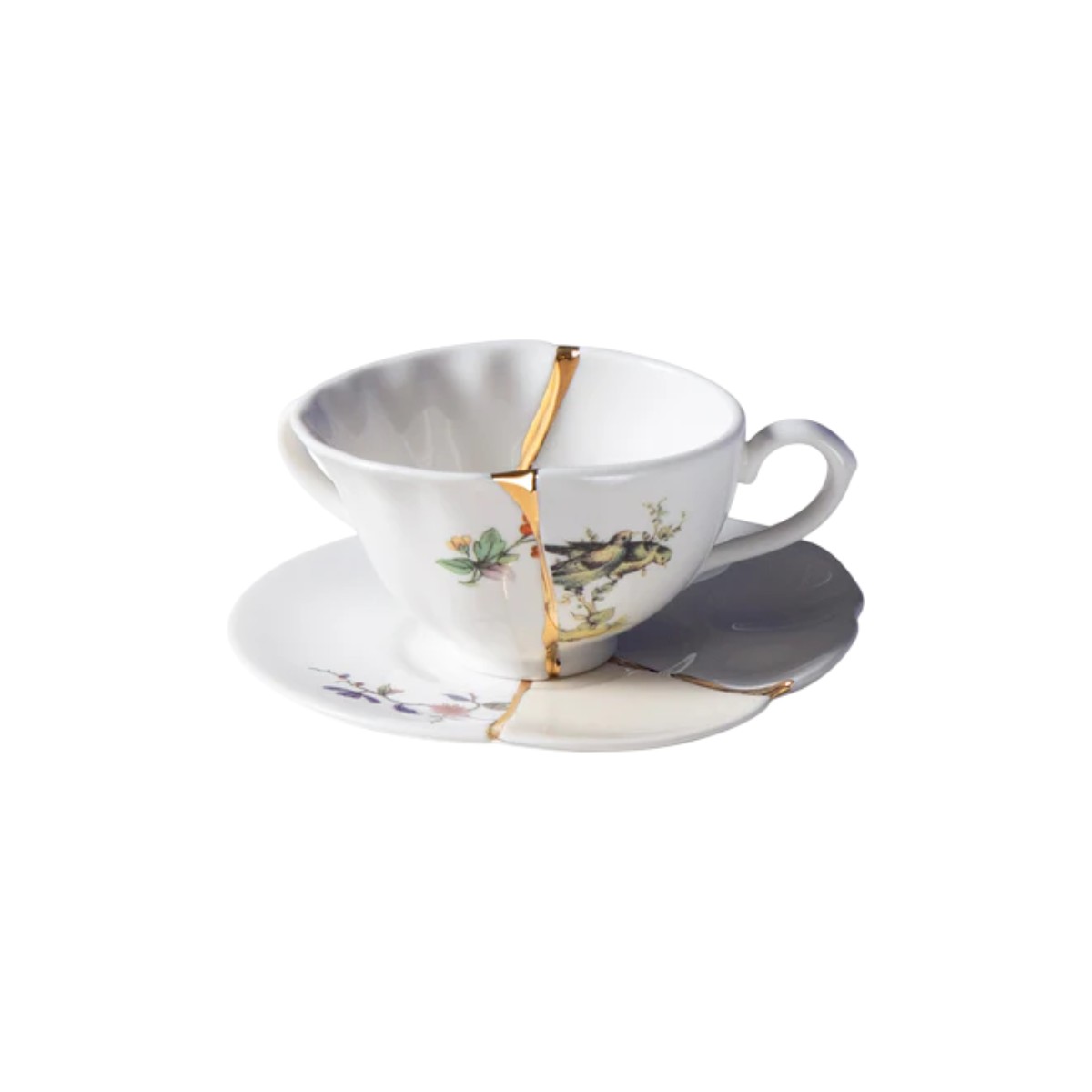 SELETTI Kintsugi Tea Cup with Saucer n°1 Erresse Shop