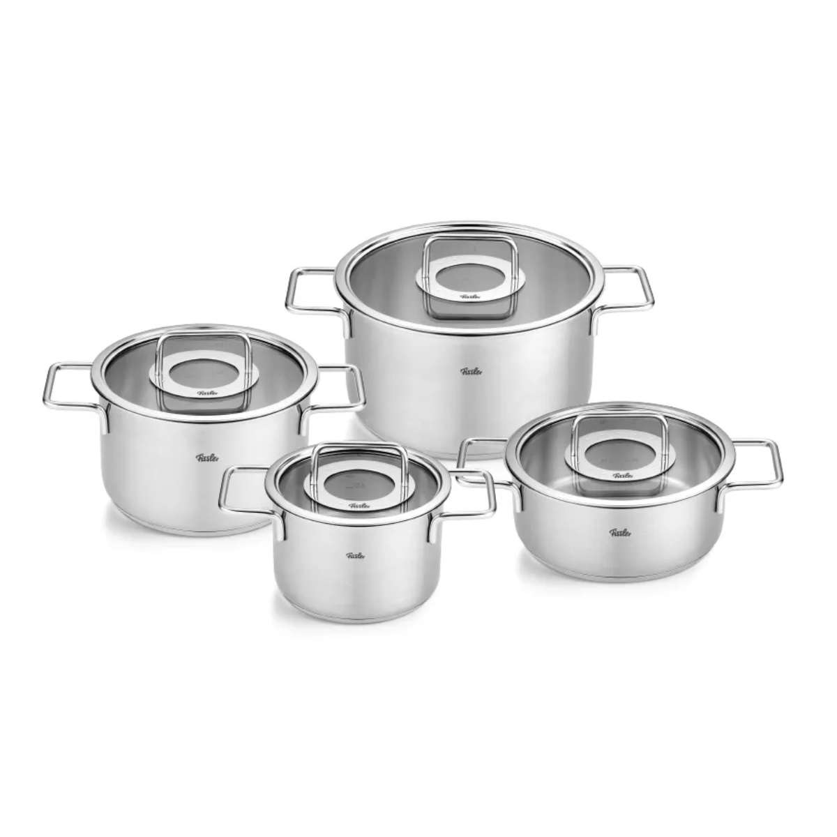 Fissler Vienna Lot de 5 casseroles et casseroles en acier inoxydable